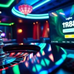 Experience the excitement with tr88 đăng nhập as poker chips and cards engage players in an online casino.